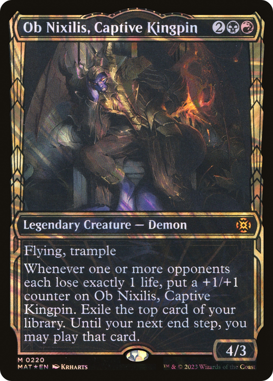 Ob Nixilis, Captive Kingpin (Showcase Halo Foil) [March of the Machine: The Aftermath]