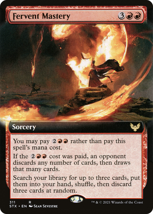 Fervent Mastery (Extended Art) [Strixhaven: School of Mages]