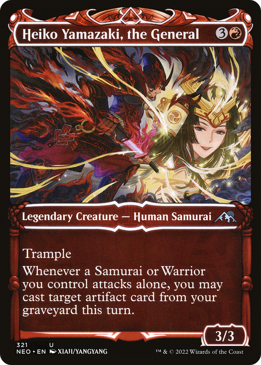 Heiko Yamazaki, the General (Showcase Samurai) [Kamigawa: Neon Dynasty]