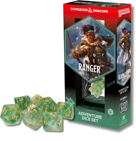 Sirius Dice: D&D Adventure Set - Ranger (white/green)