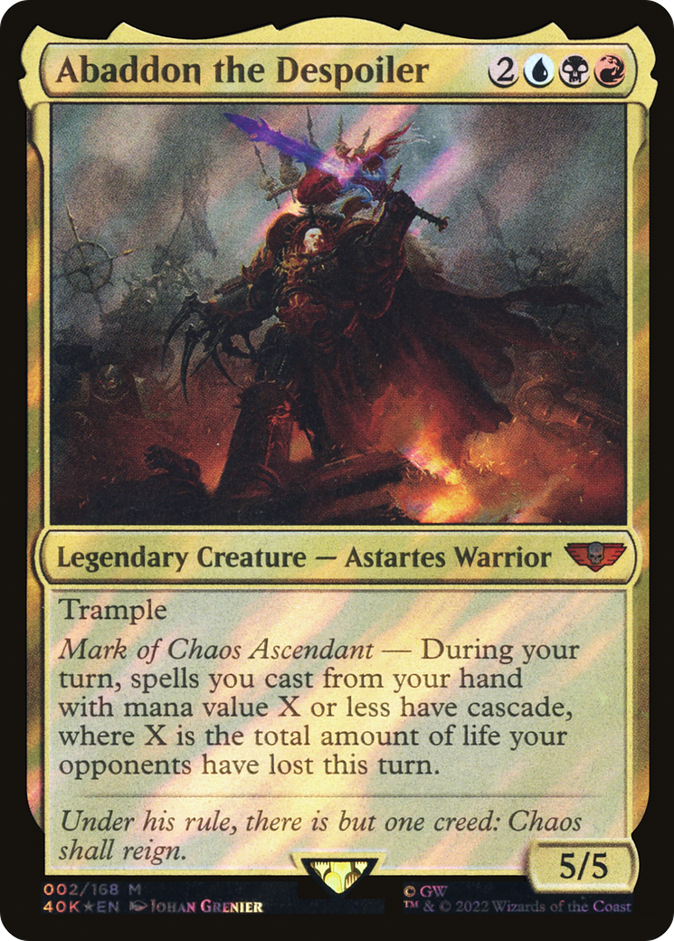 Abaddon the Despoiler (Surge Foil) [Warhammer 40,000]