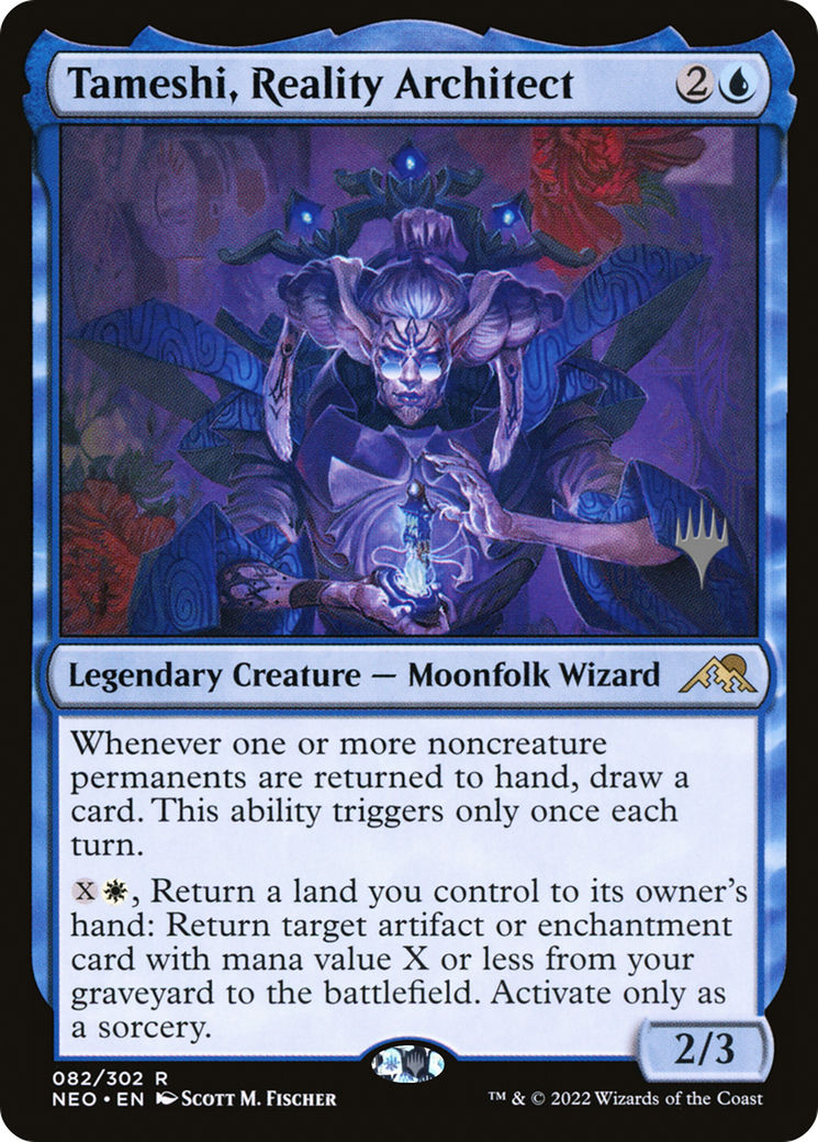 Tameshi, Reality Architect (Promo Pack) [Kamigawa: Neon Dynasty Promos]