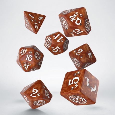 Q Workshop Cats Dice Set - Muffin