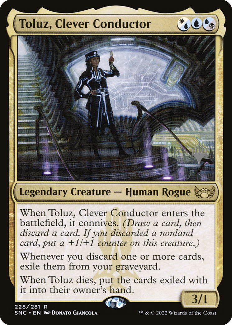 Toluz, Clever Conductor (Promo Pack) [Streets of New Capenna Promos]