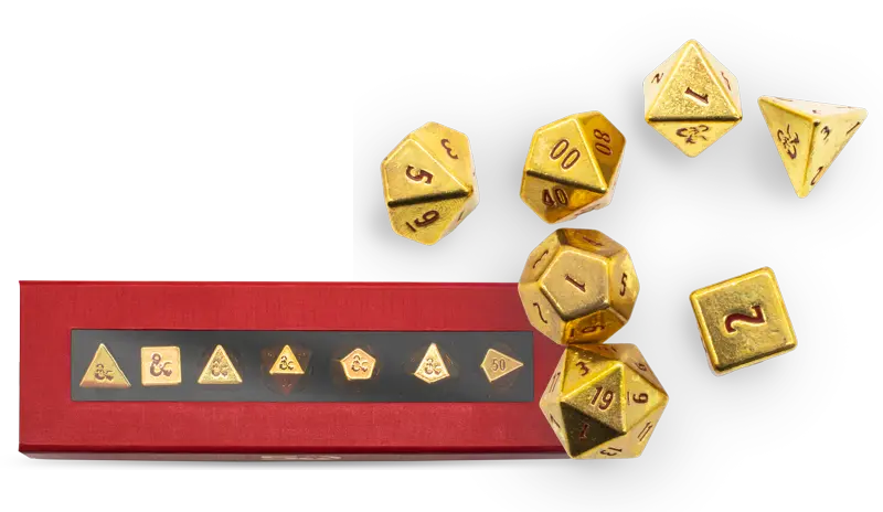 Ultra Pro D&D 50th Anniversary Metal Dice Set