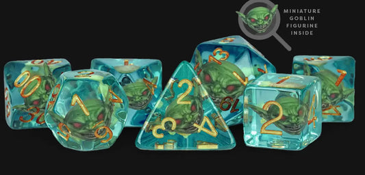 FanRoll Pathfinder 16mm 7 Dice Set Goblin Inclusion Set