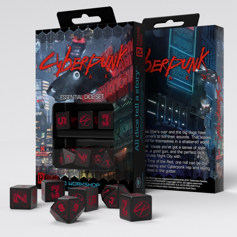 Q Workshop Cyberpunk RED Essential Dice Set