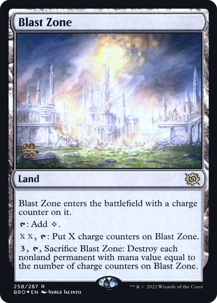 Blast Zone (258) [The Brothers' War Prerelease Promos]