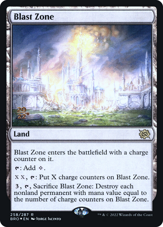 Blast Zone (258) [The Brothers' War Prerelease Promos]