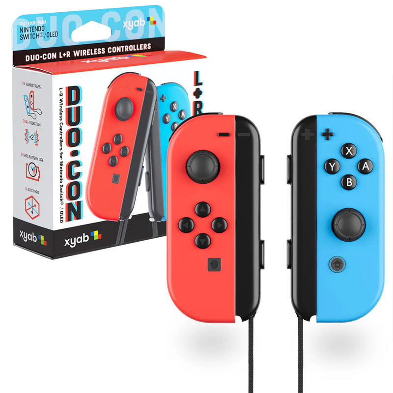 XYAB DUO CON Wireless Controllers - Switch (Red/Blue)