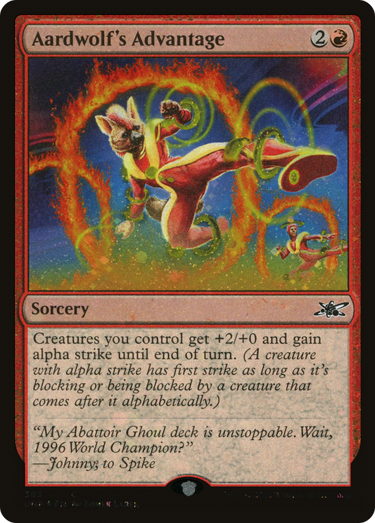 Aardwolf's Advantage (Galaxy Foil) [Unfinity]