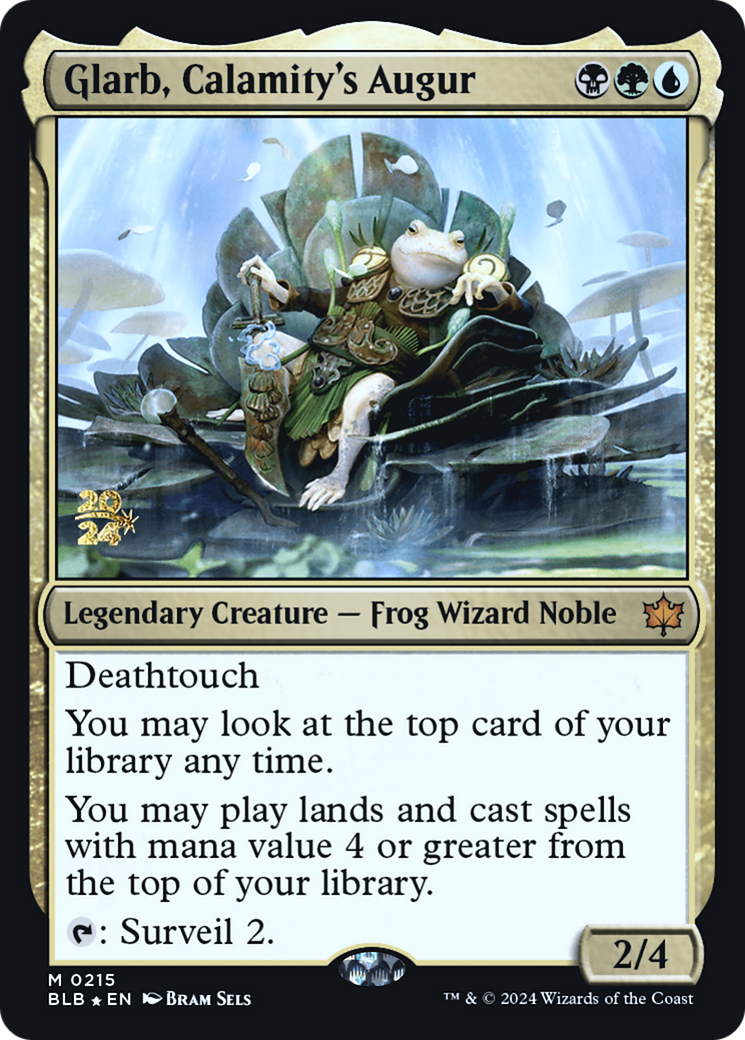 Glarb, Calamity's Augur [Bloomburrow Prerelease Promos]