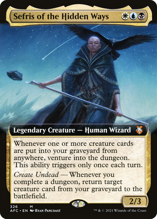 Sefris of the Hidden Ways (Extended Art) [Dungeons & Dragons: Adventures in the Forgotten Realms Commander]