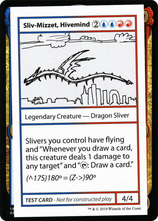 Sliv-Mizzet, Hivemind (2021 Edition) [Mystery Booster Playtest Cards]