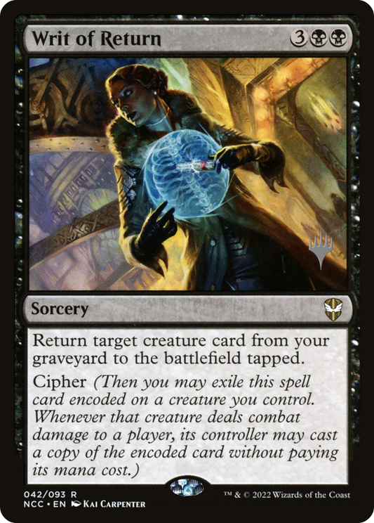 Writ of Return (Promo Pack) [Streets of New Capenna Commander Promos]
