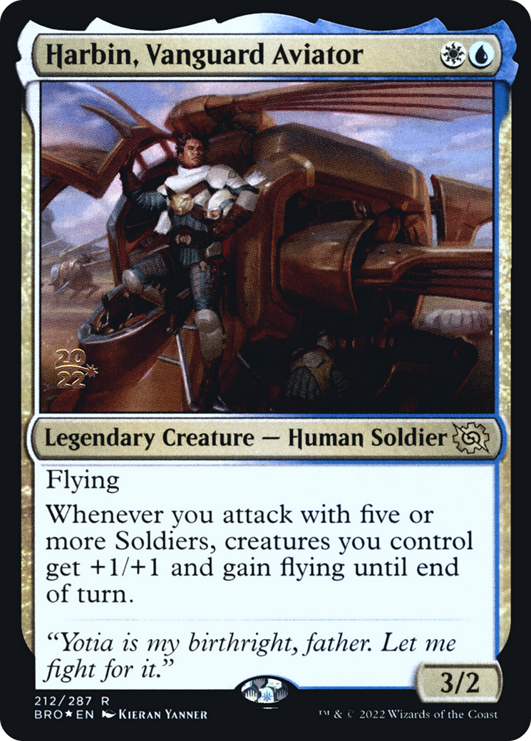Harbin, Vanguard Aviator [The Brothers' War Prerelease Promos]