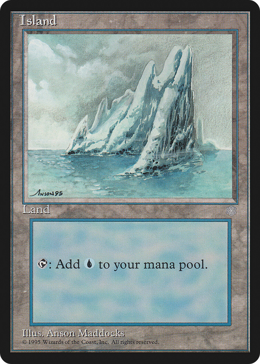 Island (No Birds / Signature on Left) [Ice Age]