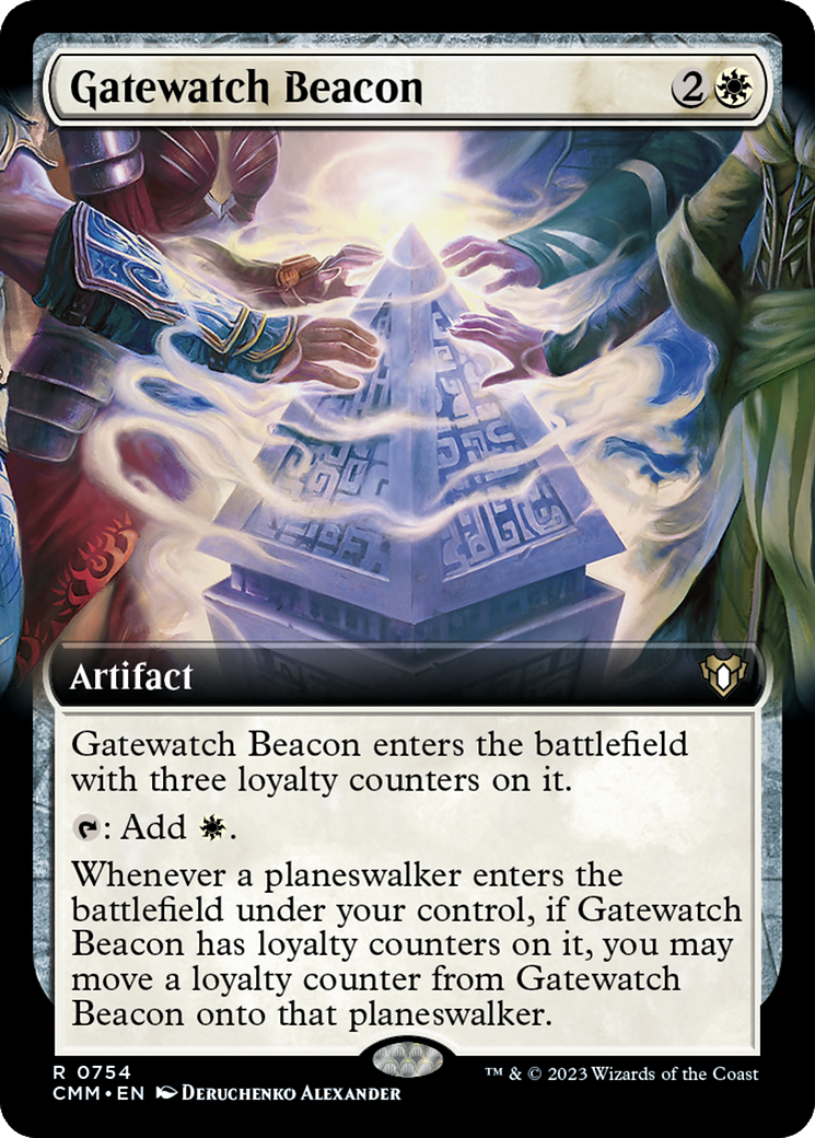 Gatewatch Beacon (Extended Art) [Commander Masters]