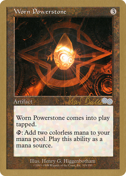 Worn Powerstone (Kai Budde) [World Championship Decks 1999]
