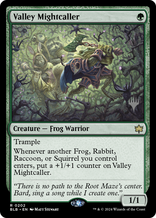Valley Mightcaller (Promo Pack) [Bloomburrow Promos]