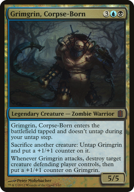 Grimgrin, Corpse-Born (Oversized) [Commander's Arsenal Oversized]