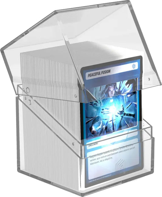 Ultimate Guard Boulder Deck Box - Clear Transparent (100+)