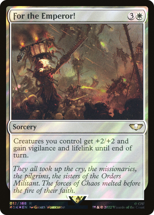 For the Emperor! (Surge Foil) [Warhammer 40,000]