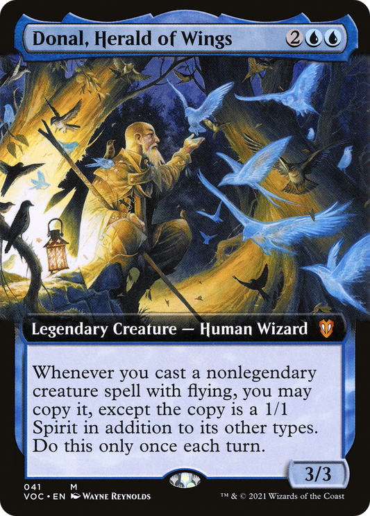 Donal, Herald of Wings (Extended Art) [Innistrad: Crimson Vow Commander]