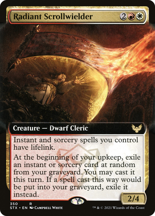Radiant Scrollwielder (Extended Art) [Strixhaven: School of Mages]