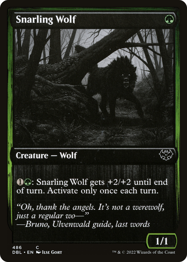 Snarling Wolf (486) [Innistrad: Double Feature]