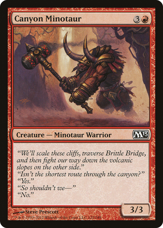 Canyon Minotaur [Magic 2013]