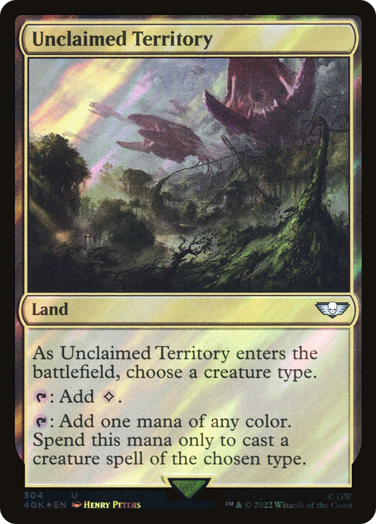 Unclaimed Territory (Surge Foil) [Warhammer 40,000]