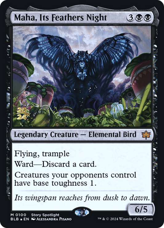 Maha, Its Feathers Night [Bloomburrow Prerelease Promos]