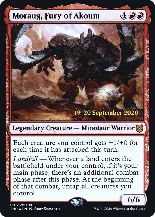 Moraug, Fury of Akoum [Zendikar Rising Prerelease Promos]