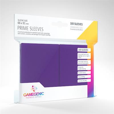 GameGenic Prime Sleeves: Purple (100)