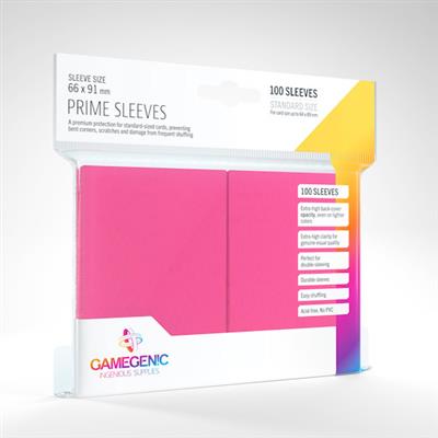 GameGenic Prime Sleeves: Pink (100)