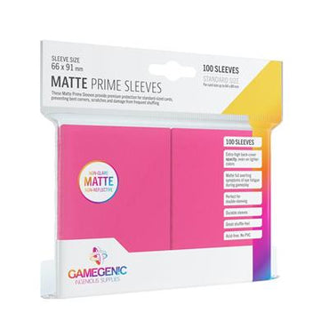 GameGenic Matte Prime Sleeves: Pink (100)