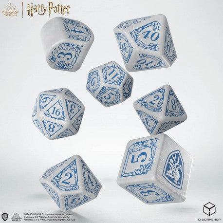 Q Workshop Harry Potter Ravenclaw Modern Dice Set - White