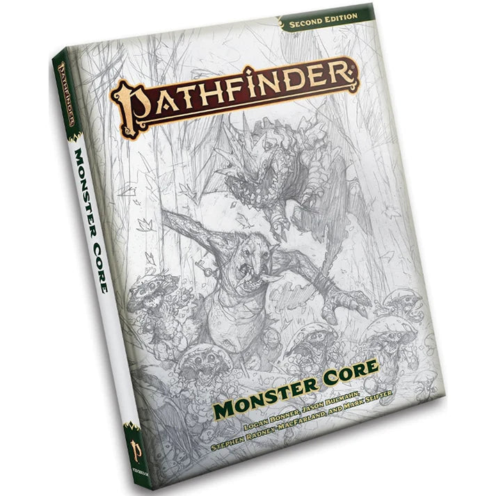 Pathfinder Second Edition - Monster Core Sketch cover