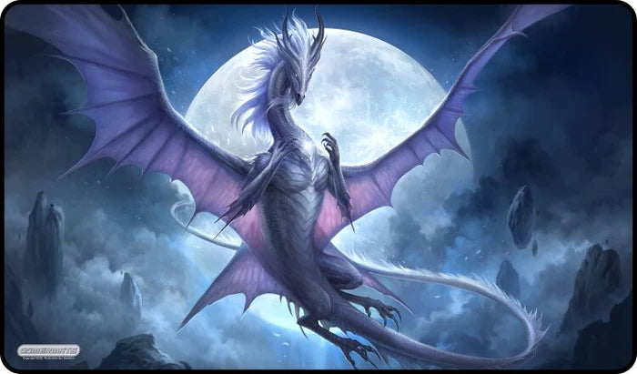 Gamermats Playmat - White Dragon of the Night