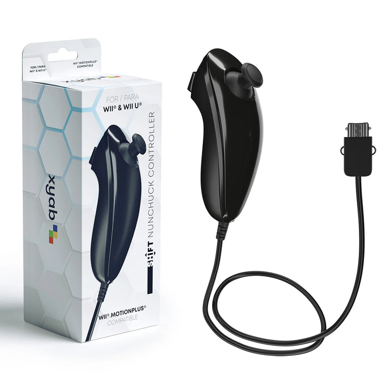 XYAB Wired Nunchuck Controller - Wii / Wii U (Black)