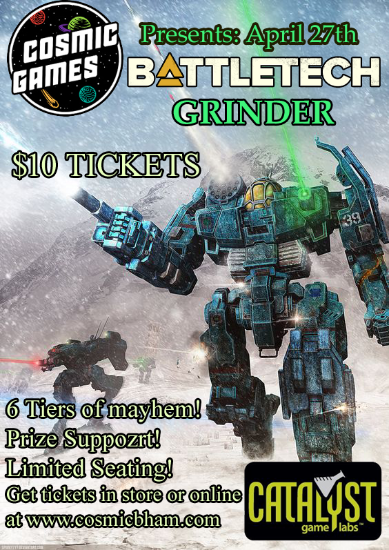 Battletech Grinder Event at Cosmic Games
