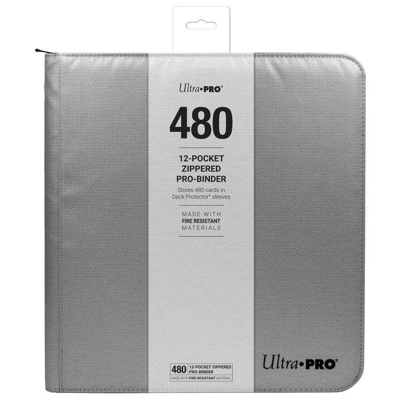 Ultra PRO: 12-Pocket Zippered PRO-Binder (Silver)