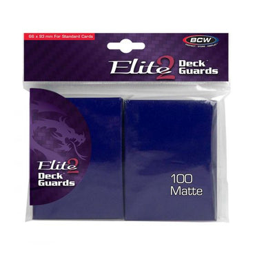 BCW Elite 2 Deck Guards - Matte Blue