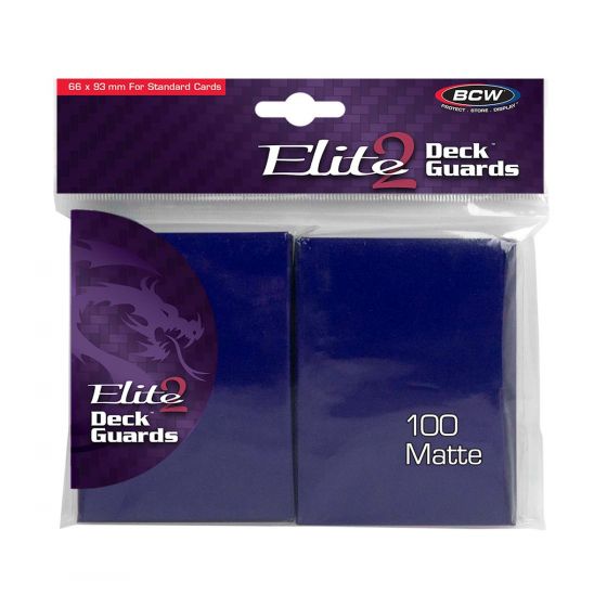 BCW Elite 2 Deck Guards - Matte Blue