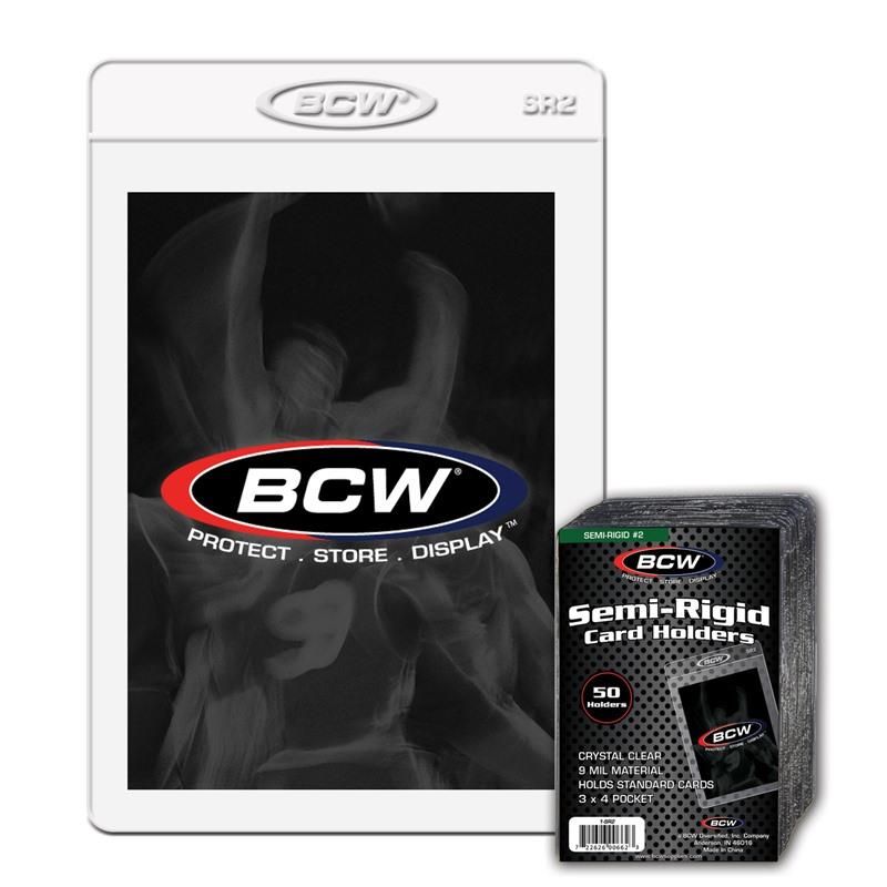 BCW Semi-Rigid Card Holders (50)