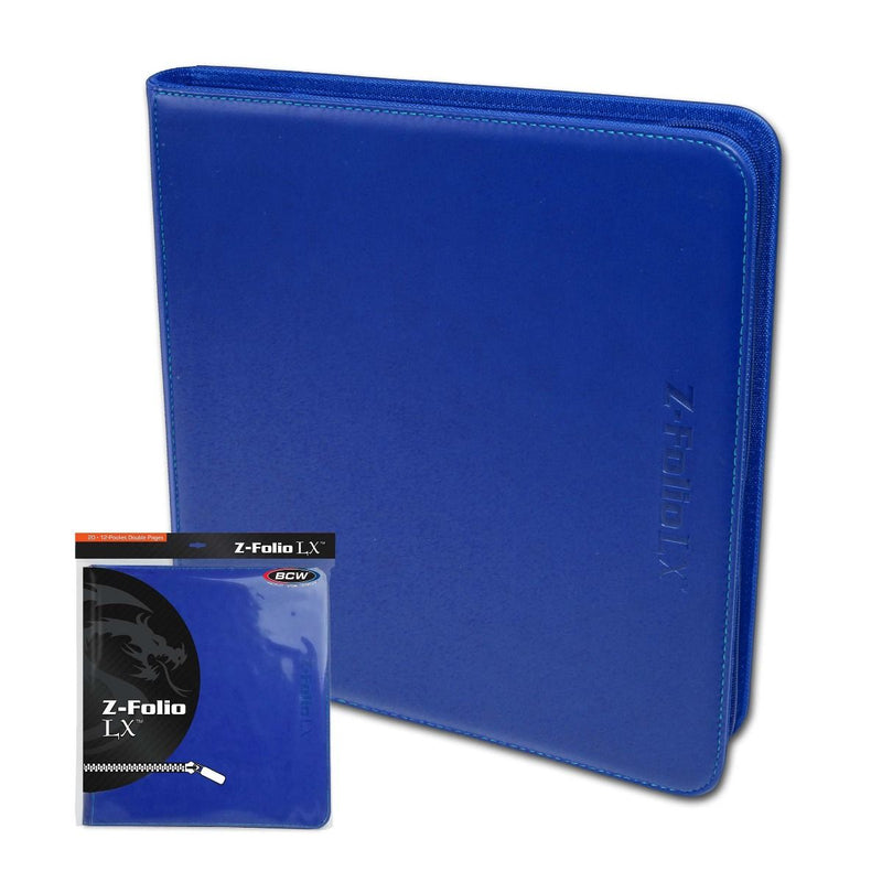 BCW Z-Folio LX 12 Pocket Binder - Blue