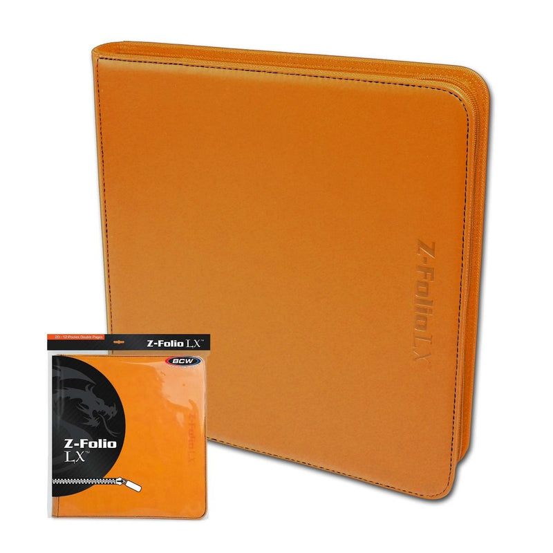 BCW Z-Folio LX 12 Pocket Binder - Orange