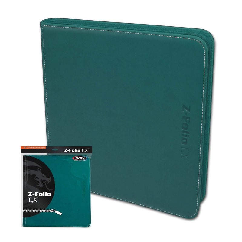 BCW Z-Folio LX 12 Pocket Binder - Teal