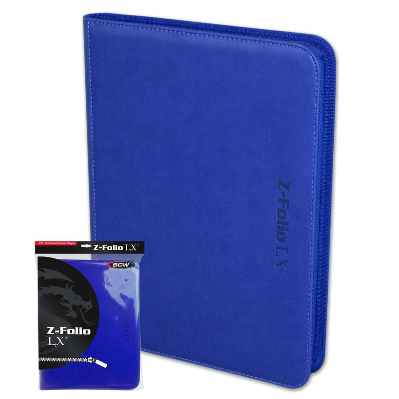 BCW Z-Folio LX 9 Pocket Binder - Blue